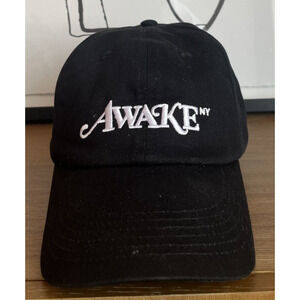 Awake New York Embroidered Adjustable Hat - Black